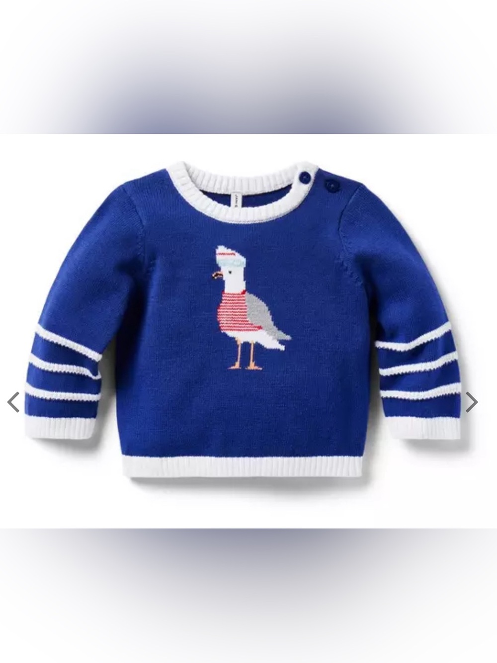 Janie and Jack, Seagull Sweater Set with Matching Shoes, Size 6-12 months - Picture 1 of 5